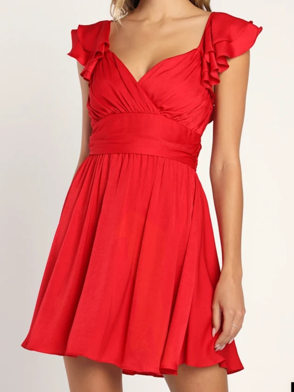 Lulu’s Daytime Darling Ruffled Mini Dress